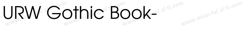URW Gothic Book字体转换